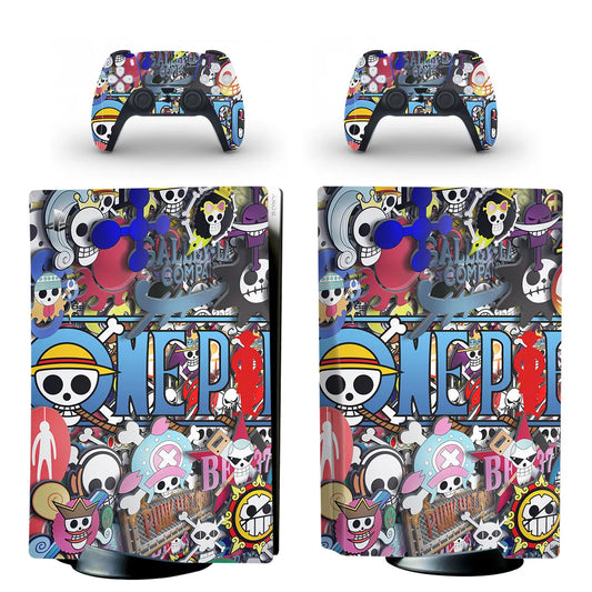 Stickers PS5 One Piece - Équipage Mugiwara au Complet