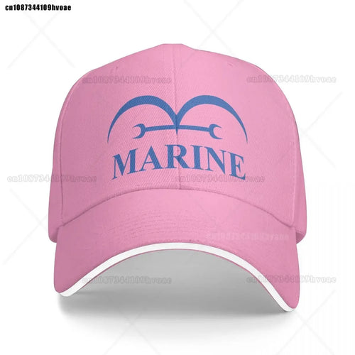 Casquette One Piece Marine - Rose Pastel (Logo Brodé)
