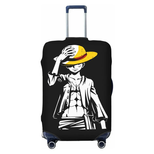 Housse de Valise One Piece - Silhouette Blanche Luffy Sketch