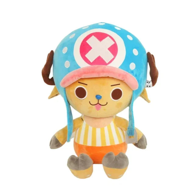 Peluche One Piece Tony Tony Chopper version chapeau bleu rose douce