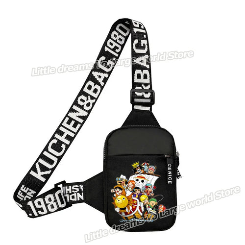 Sac bandoulière One Piece – Équipage Chibi Coloré