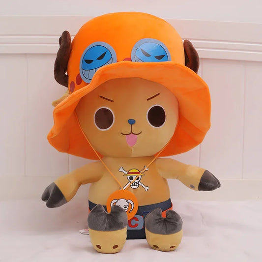 Peluche Chopper - Design Chapeau Orange "New World"
