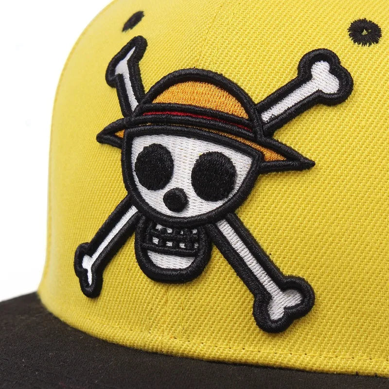 Gorra One Piece - Snapback Skull Amarilla