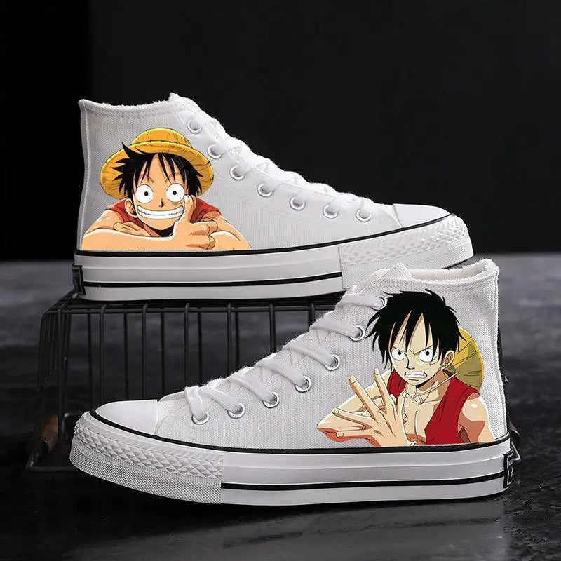 Zapatillas de One Piece - Luffy Course White