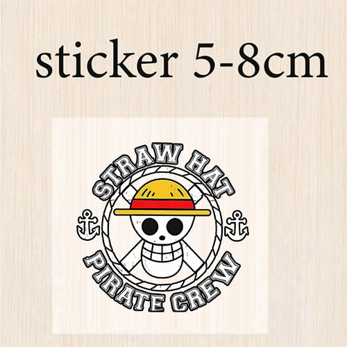 Pegatina de One Piece: logotipo de la calavera de Mugiwara