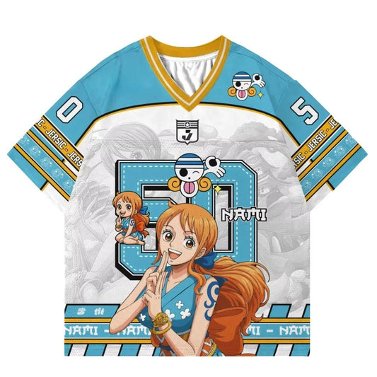 T-shirt oversize  One Piece Nami - Jersey de Sport Bleu