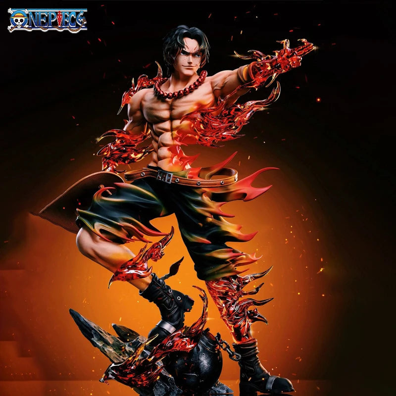 Statue One Piece - Portgas D. Ace (Effets de Flammes Intenses)