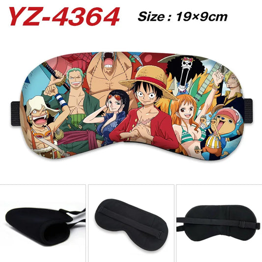 Maschera per dormire One Piece - Illustrazione dell'equipaggio completo