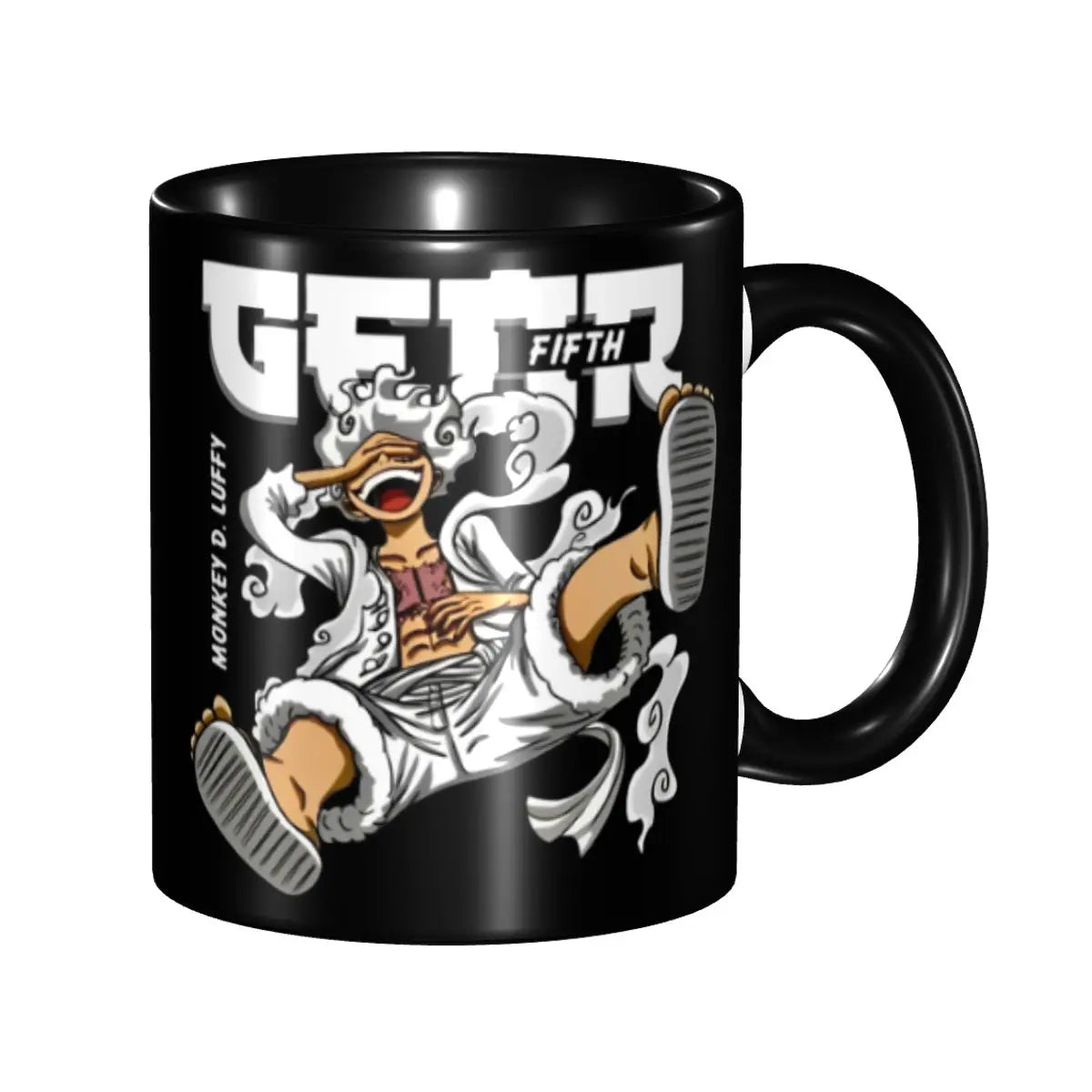 Mug One Piece - Gear 5 Nika Sketch & Finition Bois