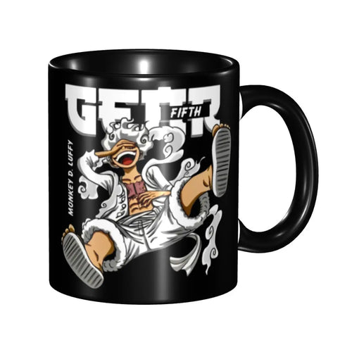 Mug One Piece - Gear 5 Nika Sketch & Finition Bois