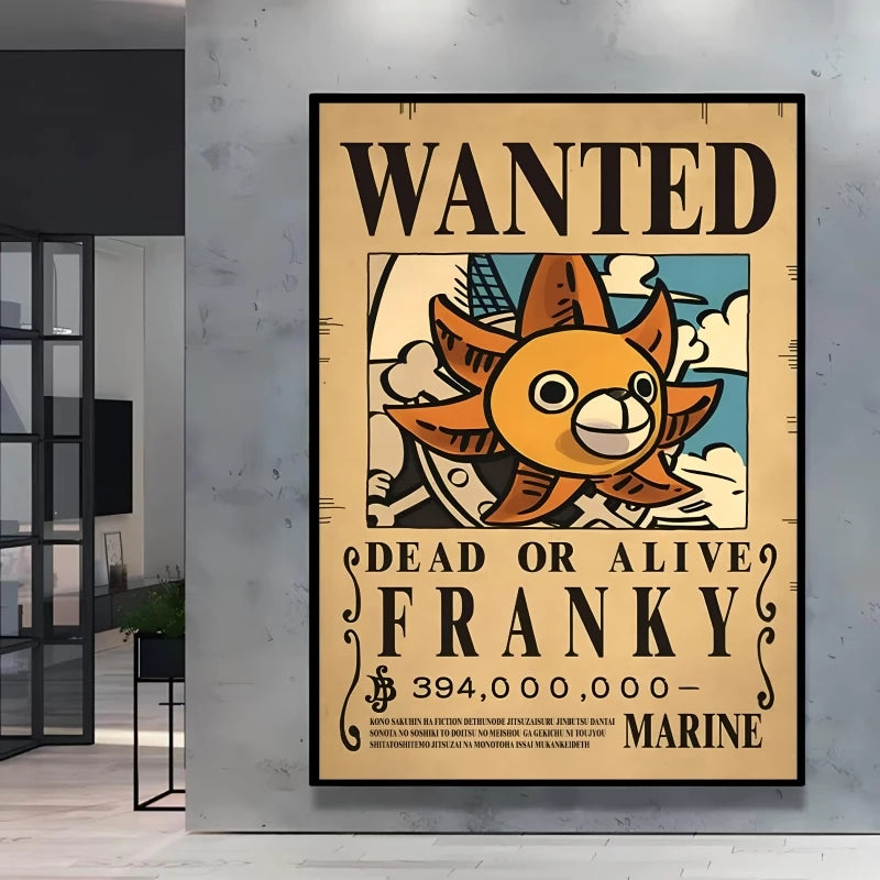 Poster One Piece Wanted - Franky (Le Cyborg)