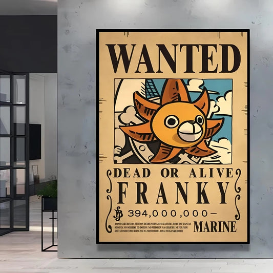 Poster One Piece Wanted - Franky (Le Cyborg)