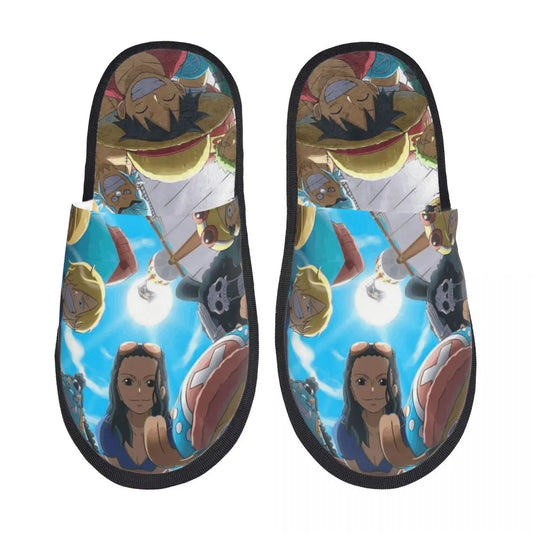 Pantofole intere - Brook &amp; Group Design (sfondo blu)