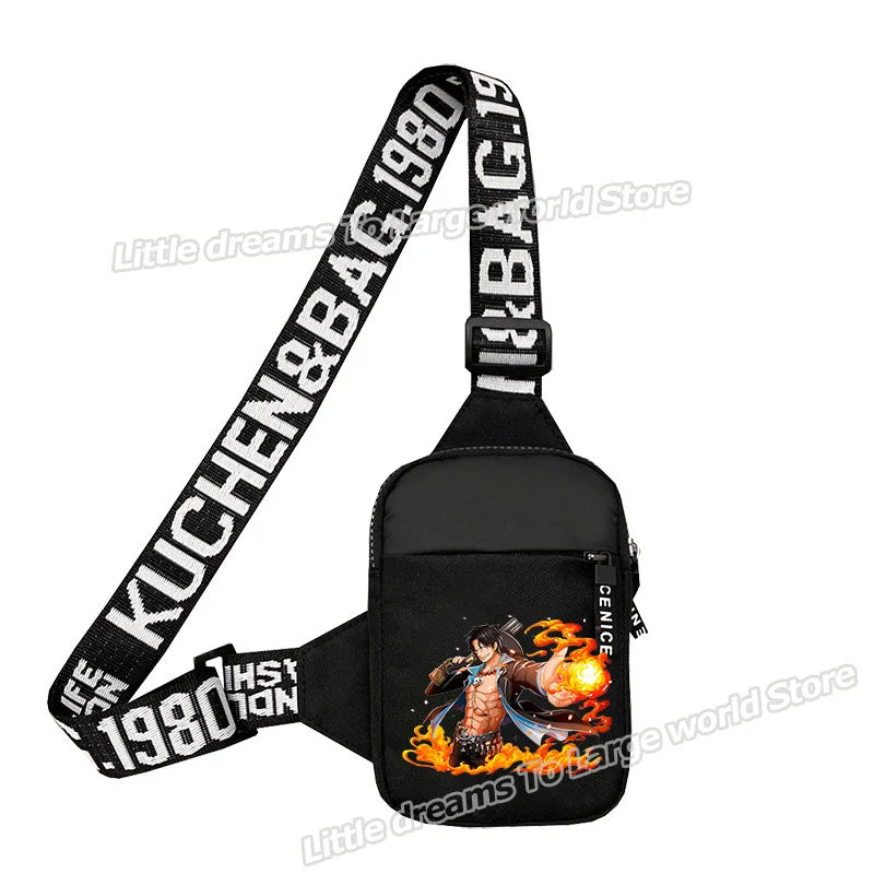 Bolso de hombro de One Piece – Monkey D. Luffy Flaming Aura