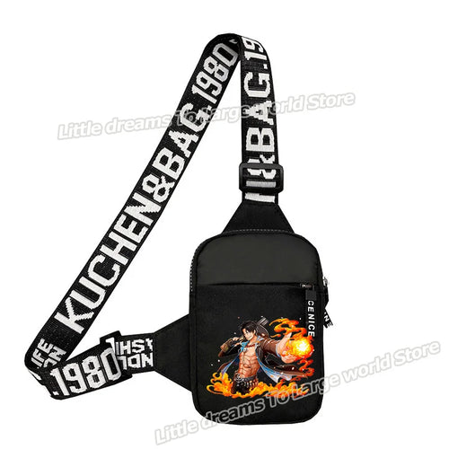 Bolso de hombro de One Piece – Monkey D. Luffy Flaming Aura