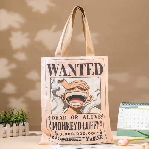Tote Bag One Piece – Avis de Recherche Monkey D. Luffy Classique