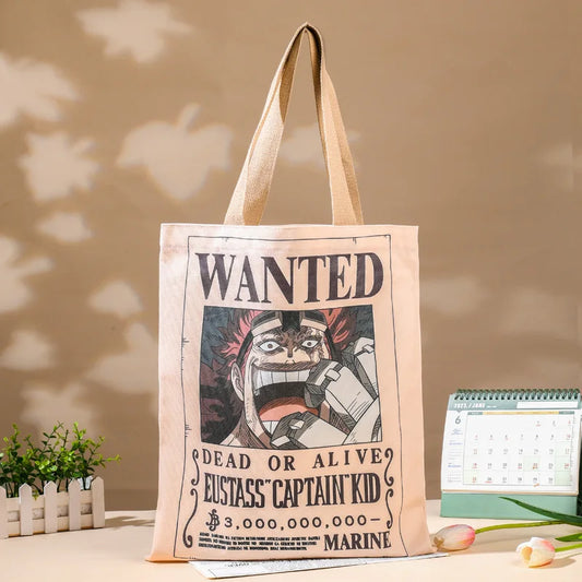 Borsa tote One Piece – Poster ricercato Portgas D. Ace (Fiammeggiante)