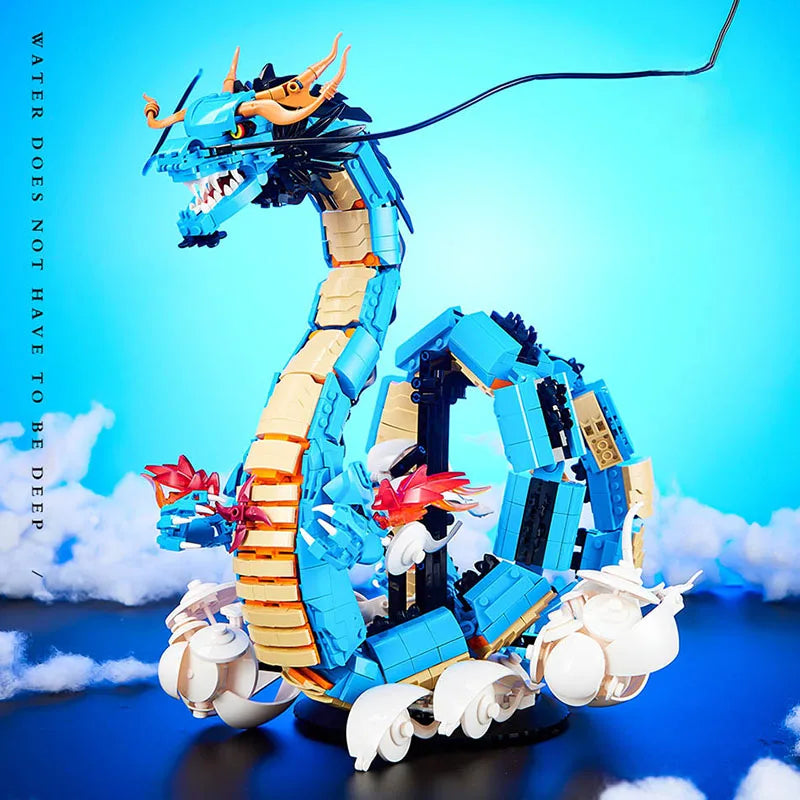 Lego One Piece - Dragon Azure Kaido (MOC Modèle de Collection)