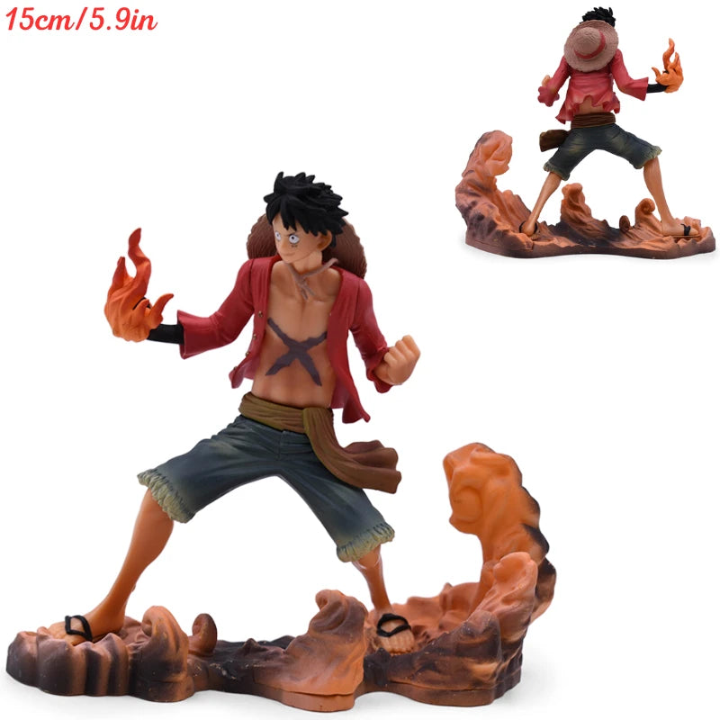 Figurine One Piece - Monkey D. Luffy Style Wano (Effets de Roche)