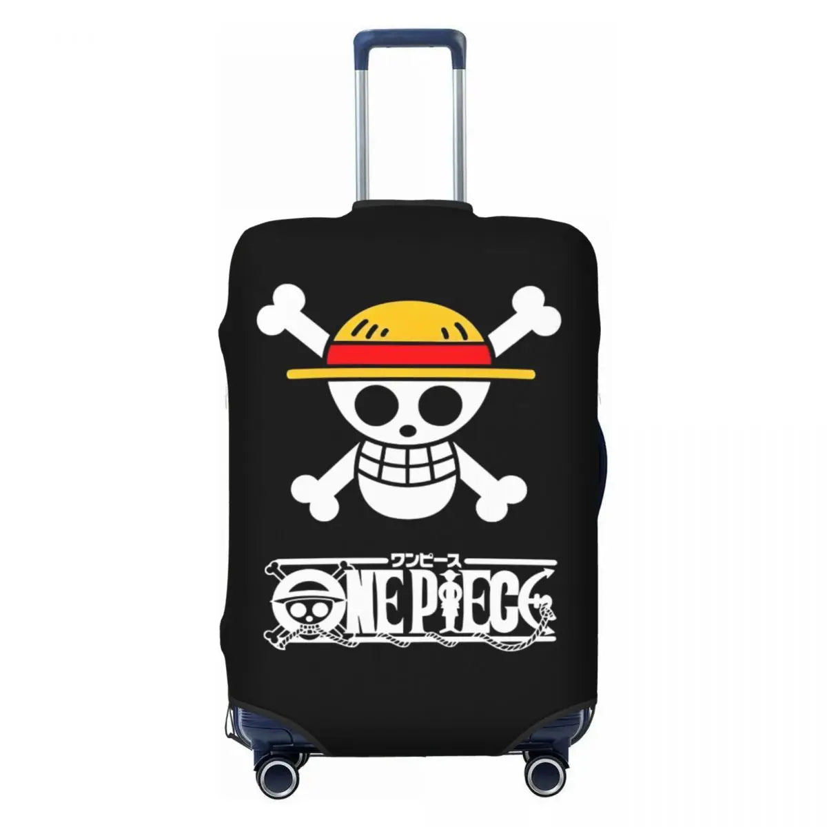 Funda de maleta de One Piece: logotipo clásico de calavera y sombrero de paja