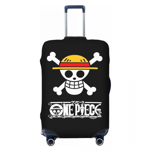 Funda de maleta de One Piece: logotipo clásico de calavera y sombrero de paja