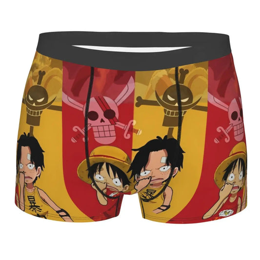 Boxer - Jaune Symboles Pirate