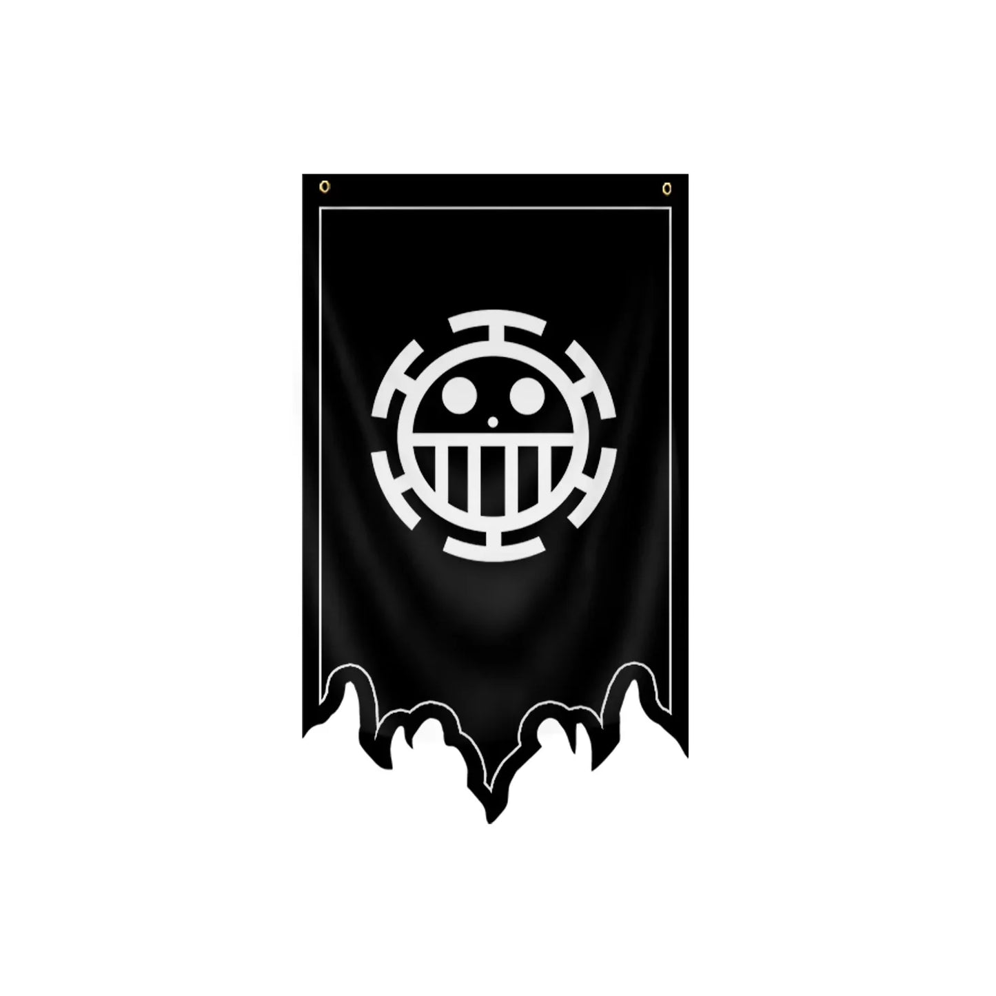 Drapeau One Piece - Jolly Roger Trafalgar Law (Heart Pirates)