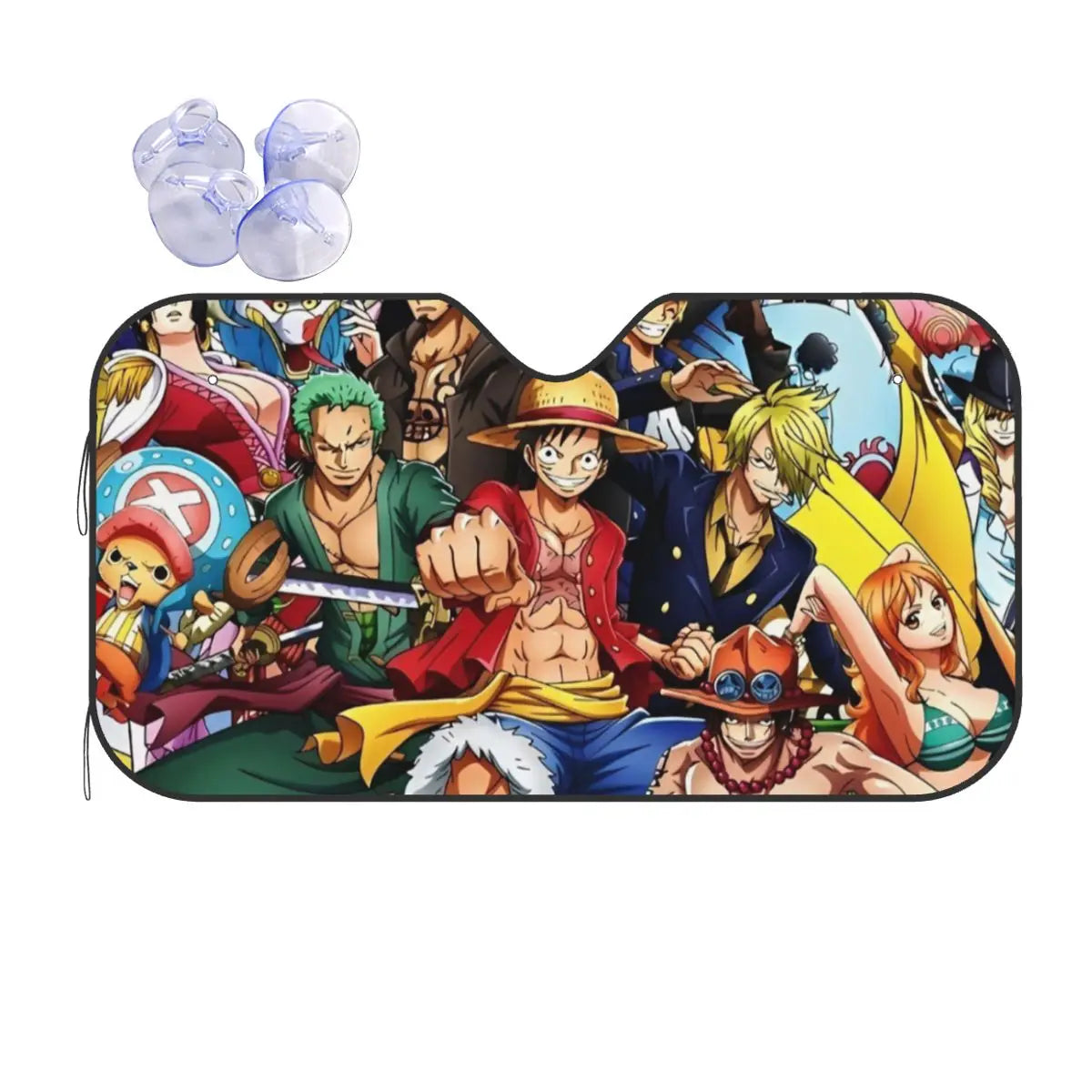Pare-soleil Avant One Piece - Collage Visages Équipage Classique