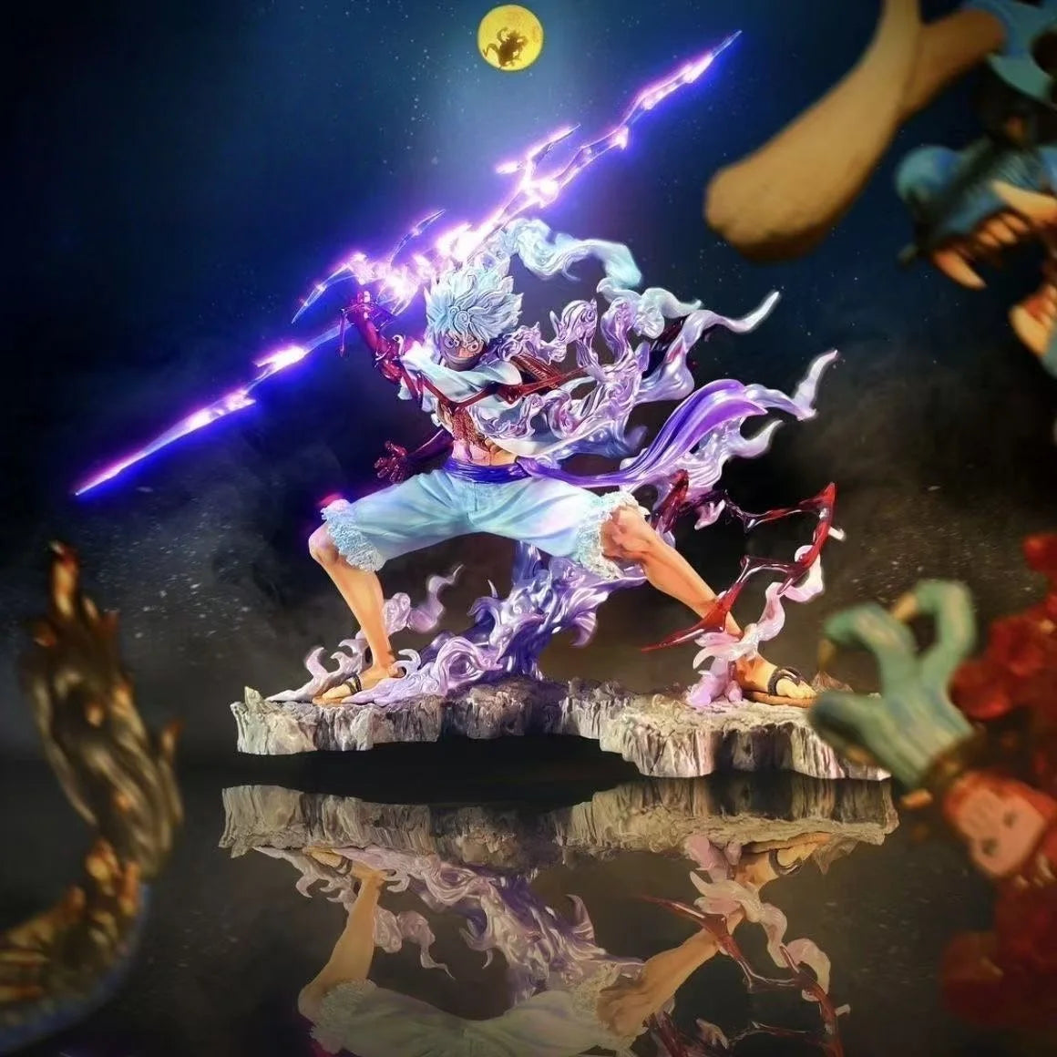 Figurine One Piece - Monkey D. Luffy Gear 4 (Effets Aura Violette)