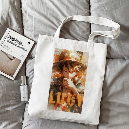 Sac Tote Bag One Piece – Luffy Feu & Volonté