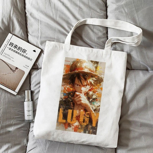 Sac Tote Bag One Piece – Luffy Feu & Volonté