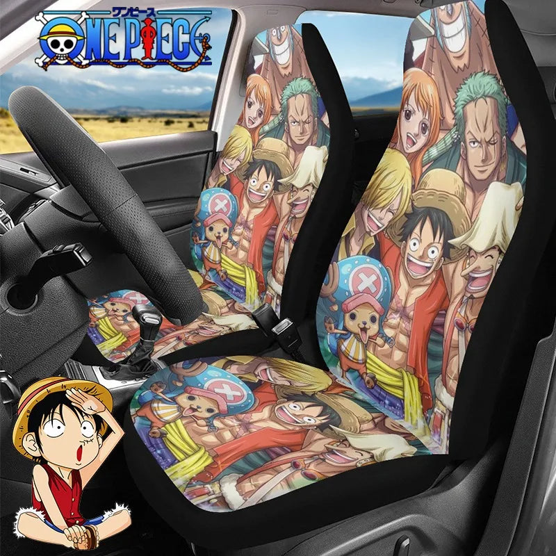 Jeu de 2 Housses de Siège One Piece - Équipage au Complet (Design HD)