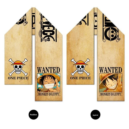 Écharpe One Piece – Wanted Monkey D. Luffy Chapeau de Paille