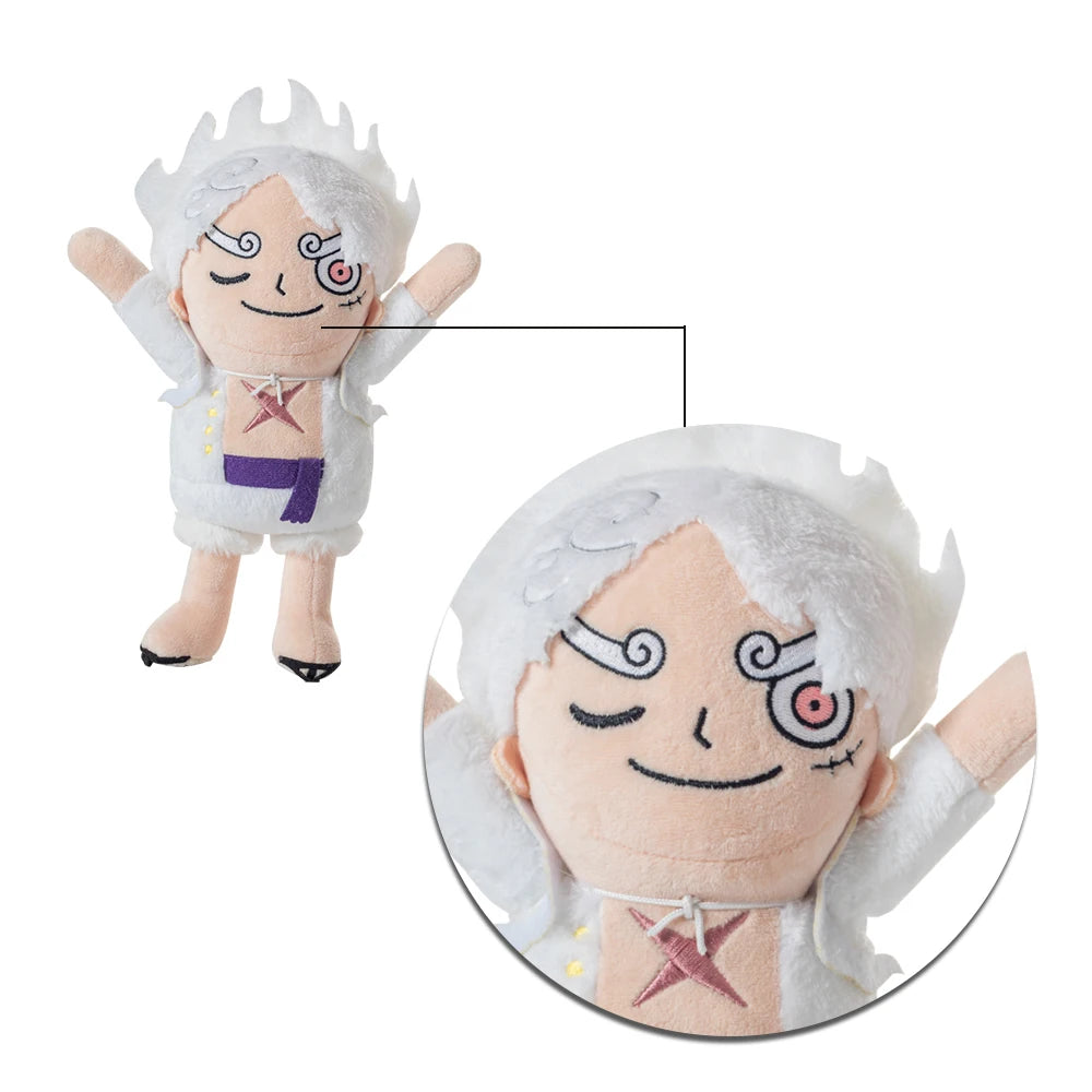 Lot de Peluches One Piece - Luffy Gear 5 & Monkey D. Luffy Chibi