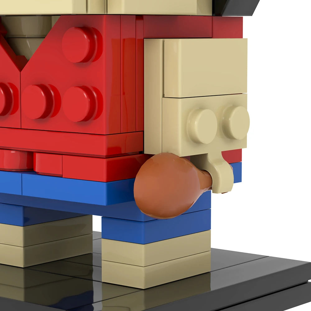 Figurine lego One Piece - Monkey D. Luffy (Style Bloc)