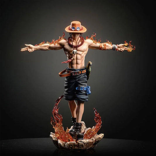 Statue One Piece - Portgas D. Ace (Pose de Combat Crucifix de Feu)