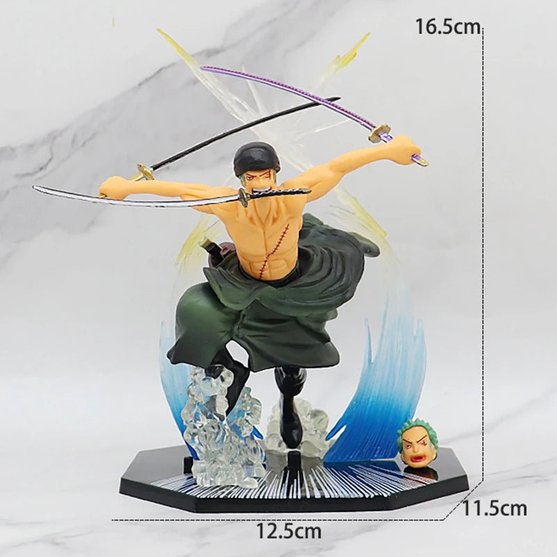 Figura di One Piece - Roronoa Zoro stile Wano Kuni (effetti nitidi)