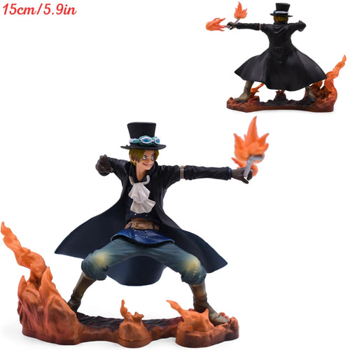 Figurine One Piece - Sabo (Armée Révolutionnaire) - Effets de Feu
