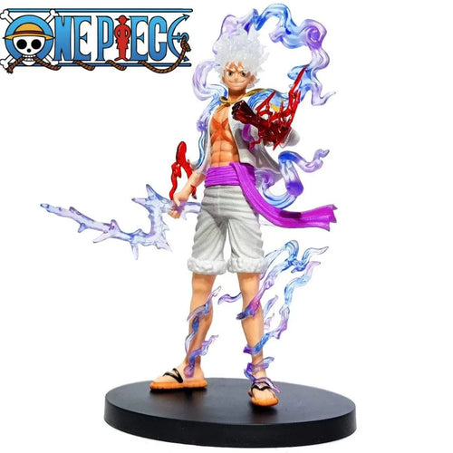Figurine One Piece - Luffy Gear 5 (Effets Éclairs et Transformation)