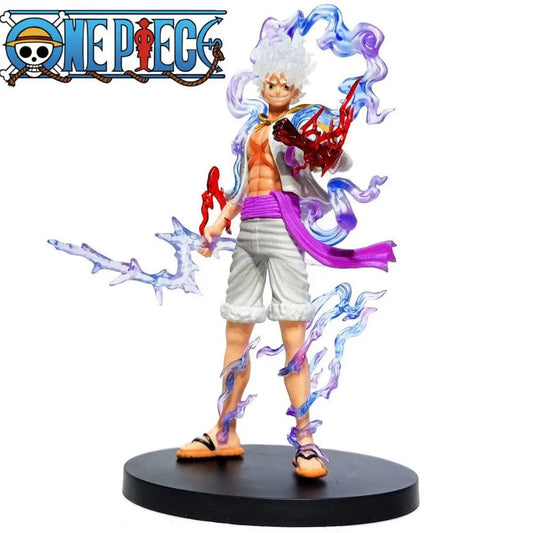 Figurine One Piece - Luffy Gear 5 (Effets Éclairs et Transformation)