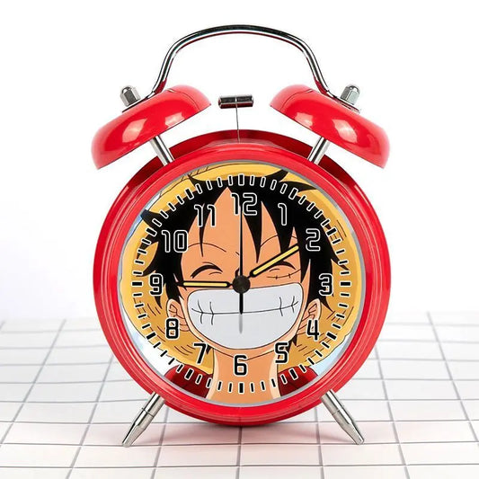 Réveil One Piece Rétro - Luffy Souriant (Modèle Rouge)