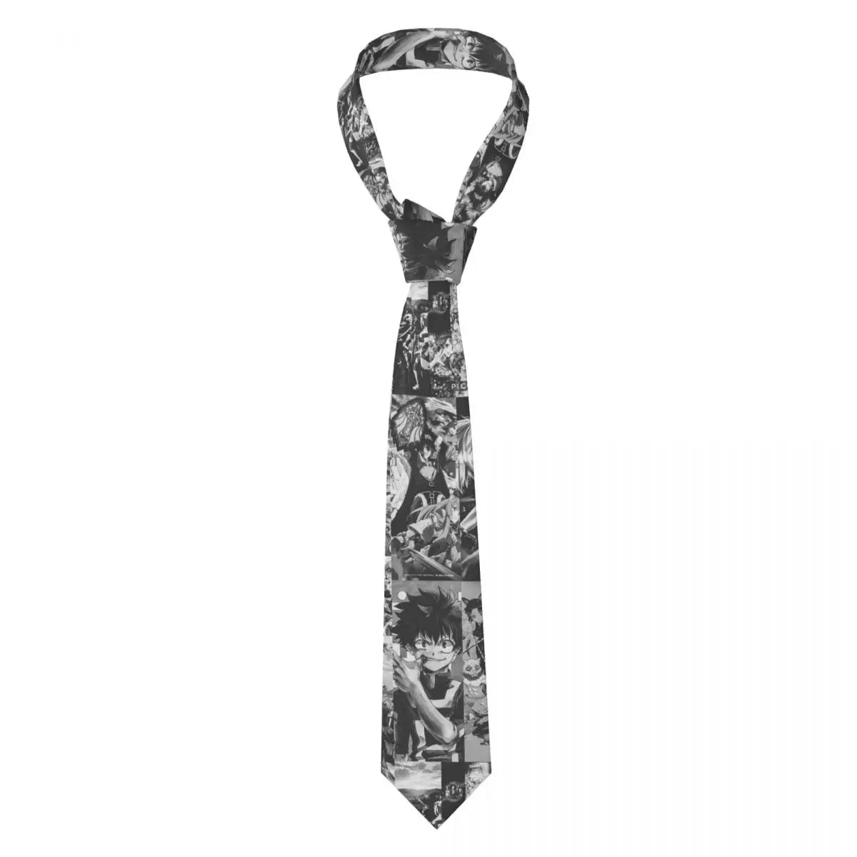 Corbata de One Piece – Collage de manga gris