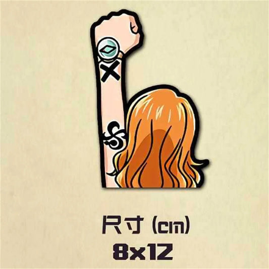 Autocollant One Piece - Main de Nami avec Log Pose (8x12cm)