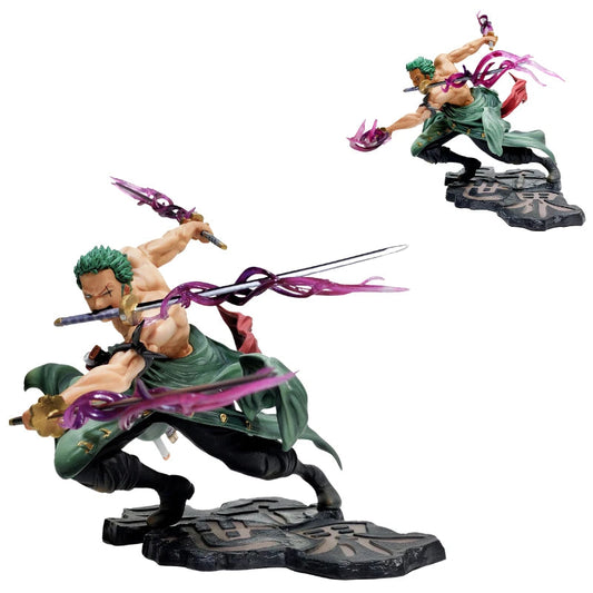 Figurine One Piece - Roronoa Zoro (Pose de Combat avec Double Sabre)