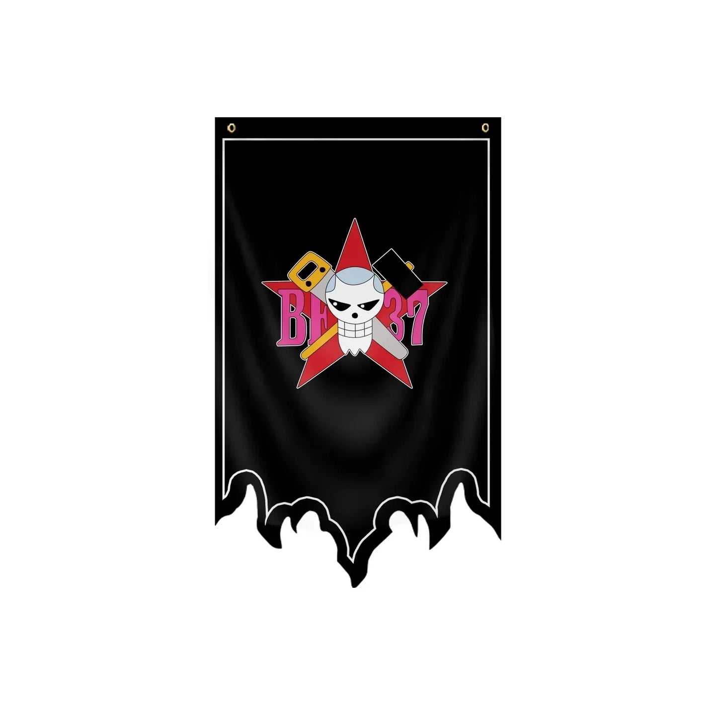 Drapeau One Piece - Jolly Roger Baggy le Clown