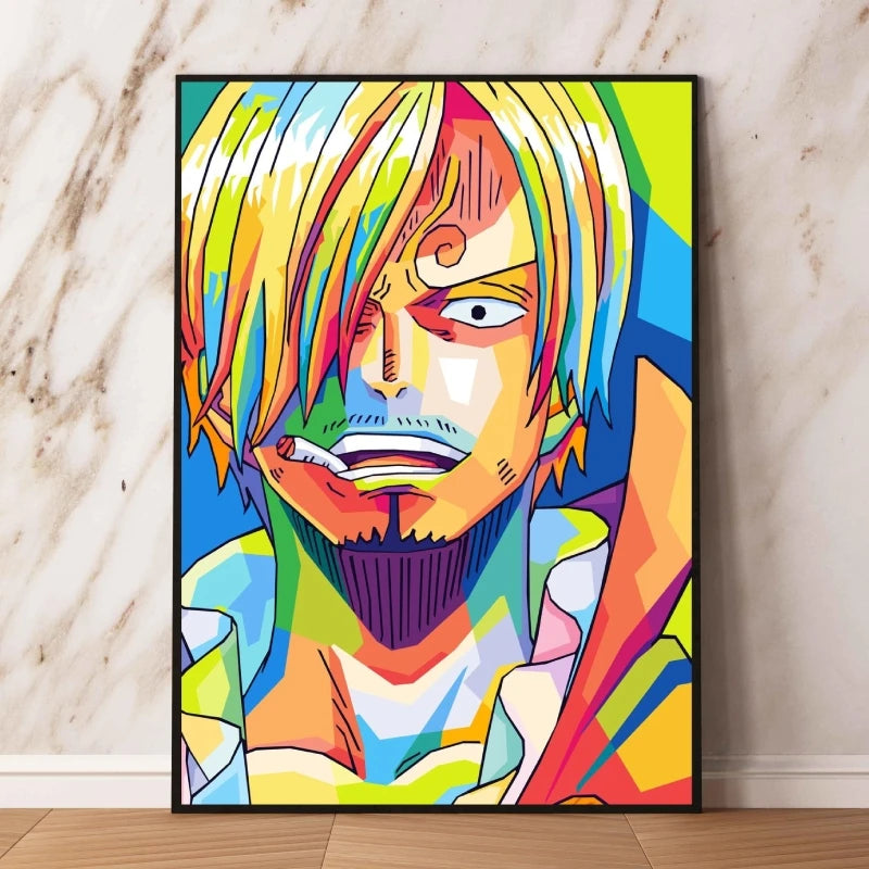 Tableau One Piece Pop Art - Sanji