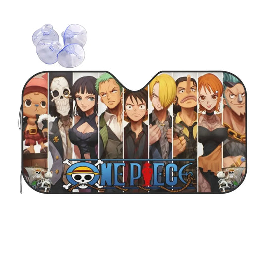 Pare-soleil Avant One Piece - Équipage Mugiwara sur l'Océan (XXL)