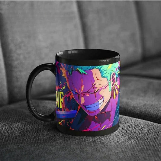 Taza One Piece - Roronoa Zoro (350ml - Diseño Wano)
