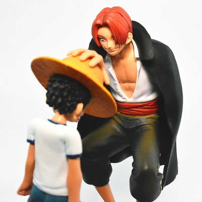Figura de One Piece - Escena icónica: Luffy y Shanks (El Pasaje del Sombrero)