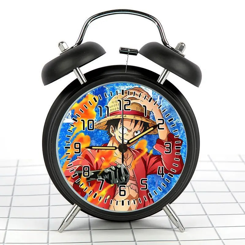 Réveil One Piece Rétro - Monkey D. Luffy Combat (Modèle Noir)